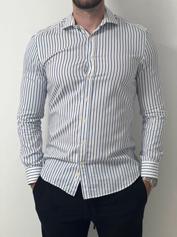 Chemise café coton