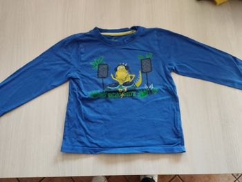 T-shirt manches longues bleu 3 ans
