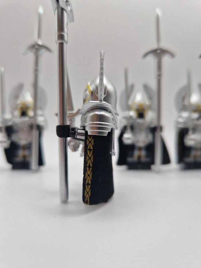 Figurines type lego 4 guerriers de minas tirith du gondor seigneur des anneaux / hobbit - photo numéro 4