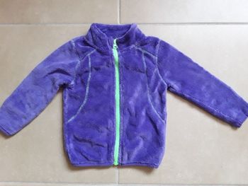 Gilet polaire toute douce violet fille 3 ans LUPILU TBE
