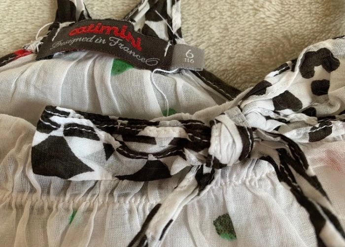 Robe d’été Catimini 6 ans Blanche et Multicolore - photo numéro 5