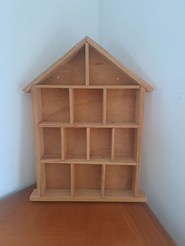 Étagère vintage à miniature en forme de maison 🏠