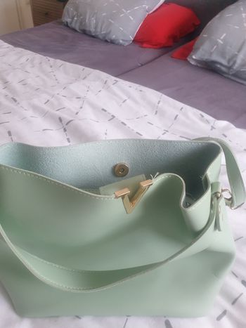 Pantalon vert  et sac qervie une journée  pantalon rose tout neuf jamais porté