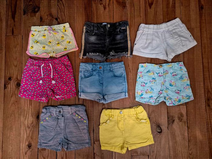 Lot de 8 shorts pour bébé fille