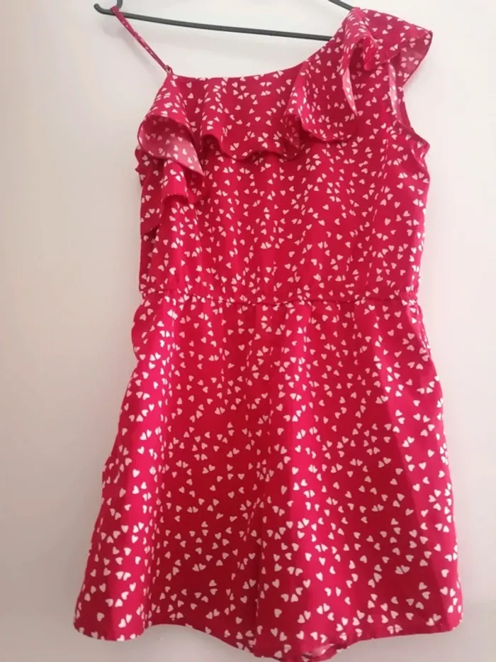 Combi short motif cœur fille taille 11-12ans - photo numéro 4
