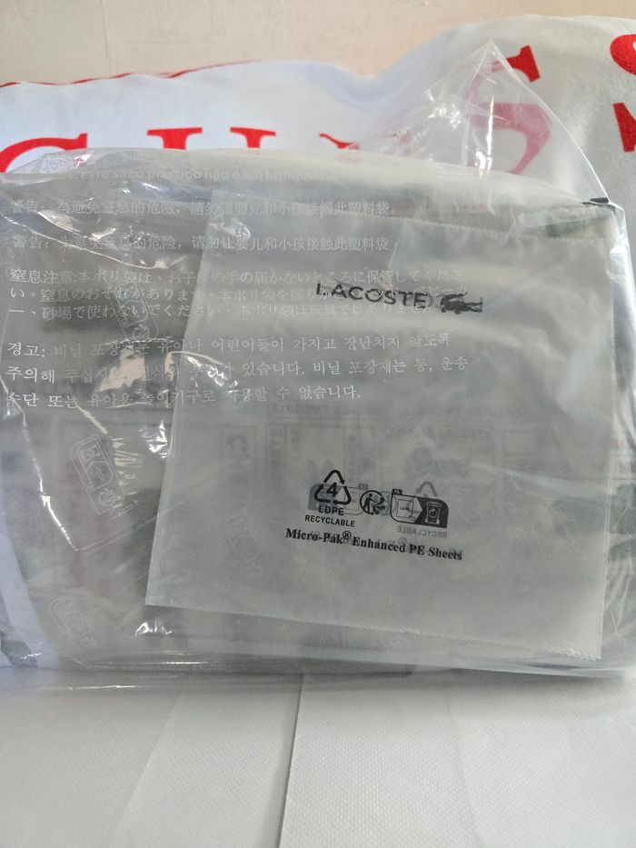 Grand Sac lacoste cabas Héritage Jacquard original neuf - photo numéro 9