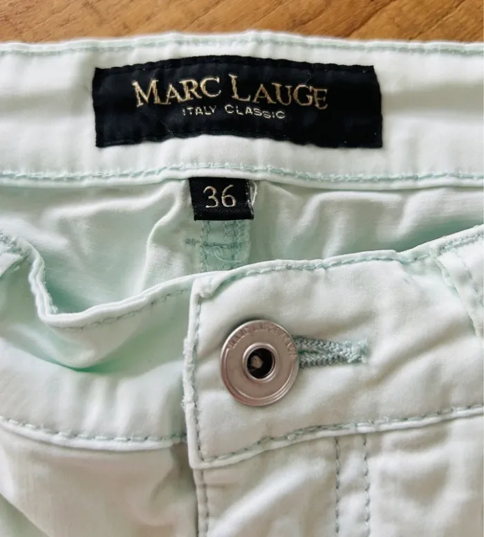 Pantalon en toile menthe - photo numéro 3