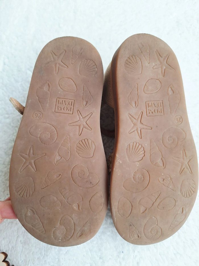 Sandales dorés cuir - photo numéro 8
