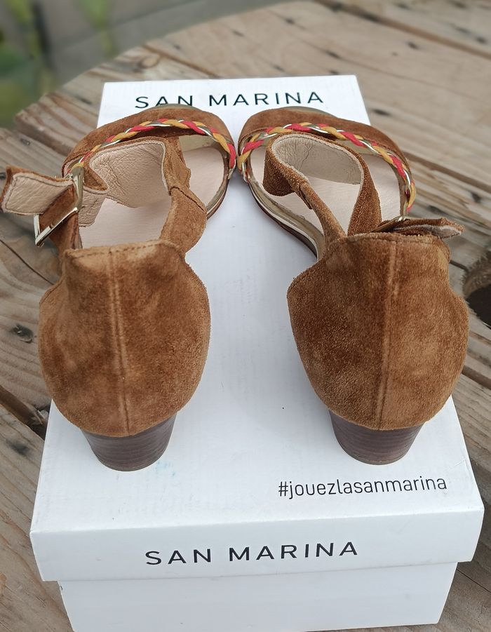 Chaussures San Marina Femme, sandales Millie, cuir, taille 38. Neuves - photo numéro 4