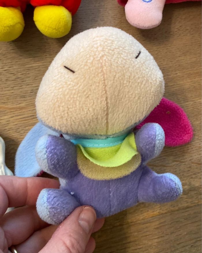 Lot de 13 petites peluches et une girafe Sophie - photo numéro 12