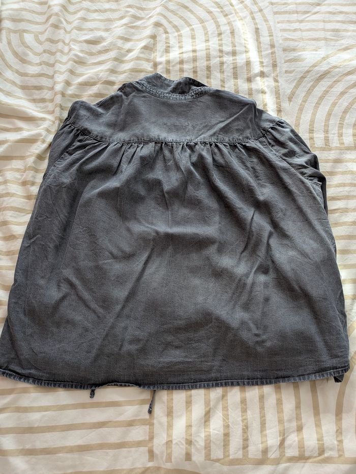 Chemise Blouse Camaïeu - Denim Gris Délavé - photo numéro 3