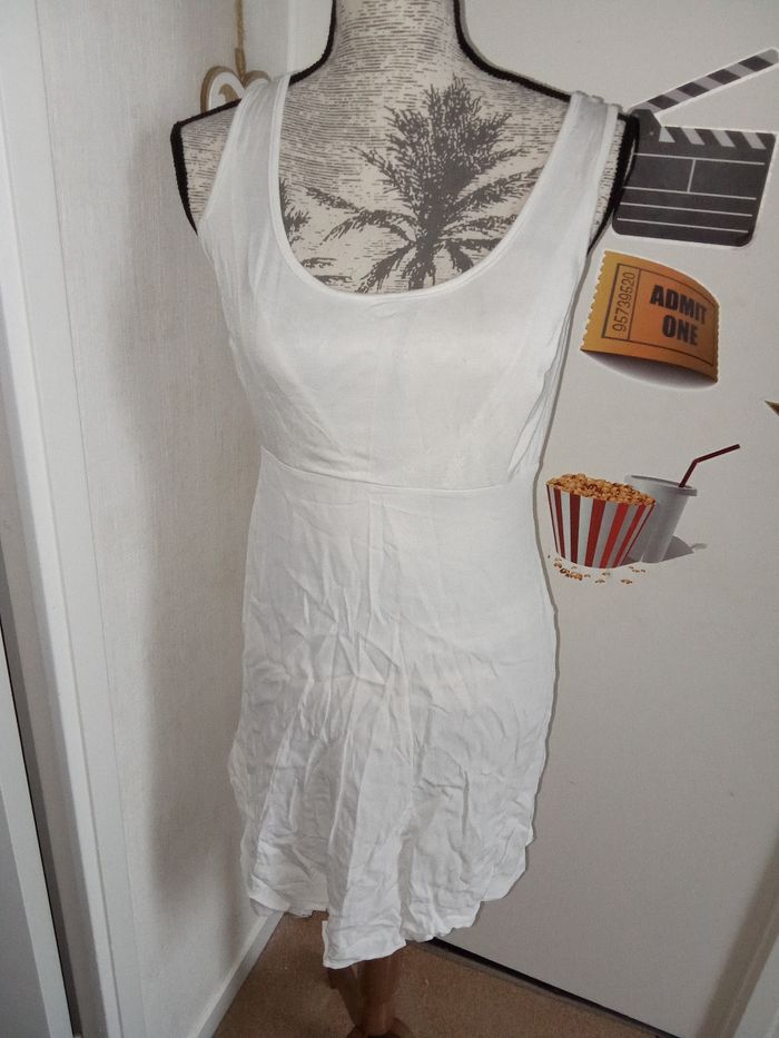 Robe  tunique allaitement , grossesse, blanche, mi saison , été, débardeur grossesse marque Séraphine taille 40 ou M
