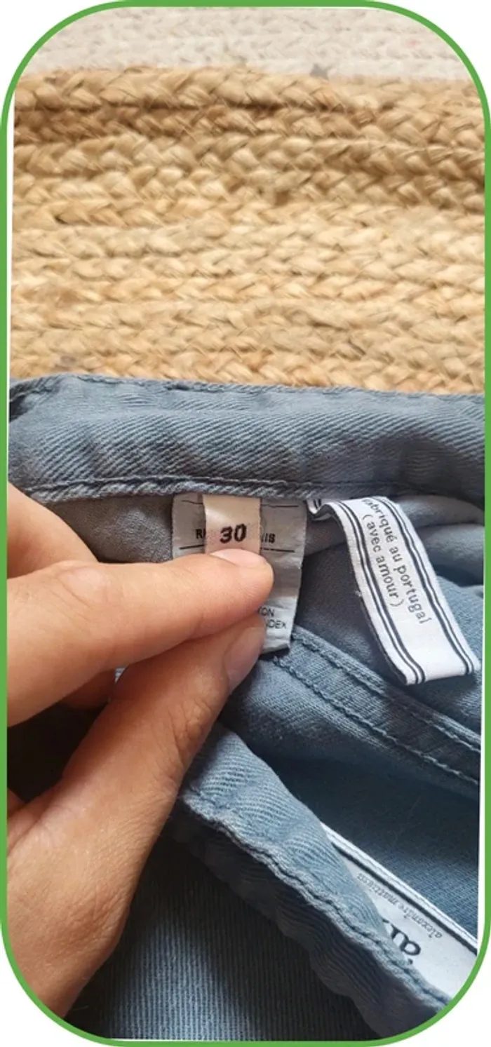 Pantalon homme AMI – Taille 40 FR / 30 US – Slim bleu gris – Très bon état - photo numéro 7