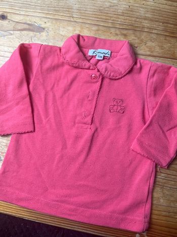 Polo rose fushia Kimadi 12 mois