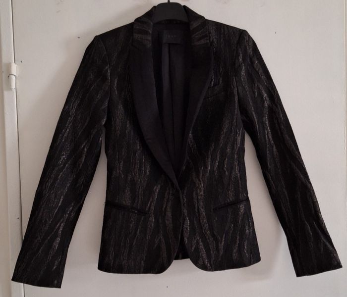 Blazer de fêtes à zébrures brillantes