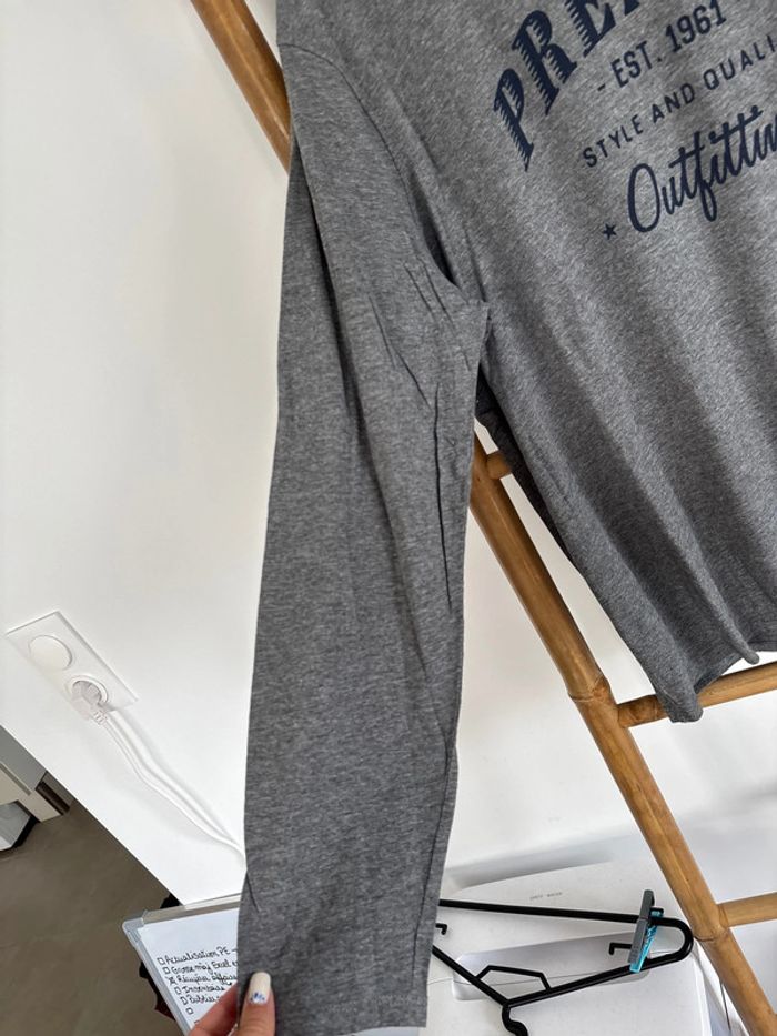 T-shirt gris à manches longues In Extenso taille XL - photo numéro 4