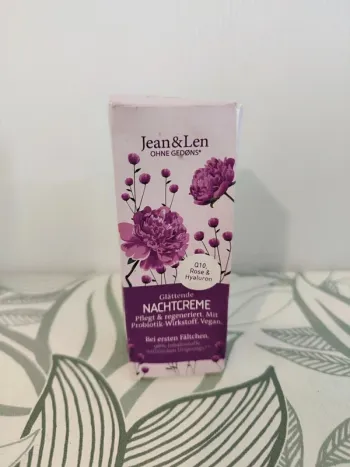 Jean&len crème de nuit nourrit et régénère 50ml valeur 12€