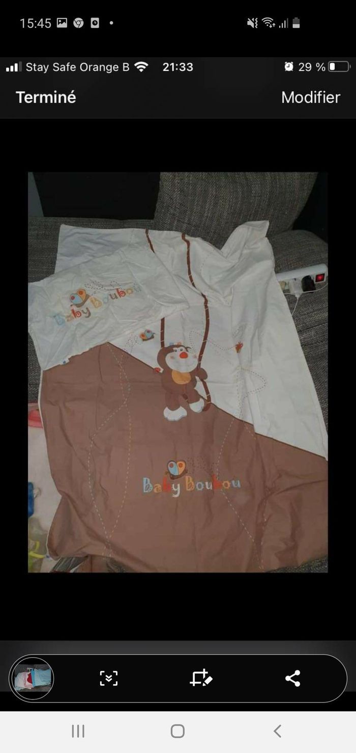 Gros sac reutilisable de drat de lit bebe housse de couette bebe - photo numéro 4