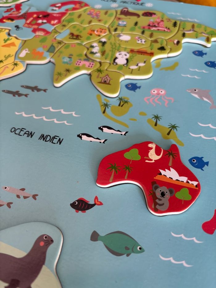 Puzzle monde magnétique - photo numéro 2