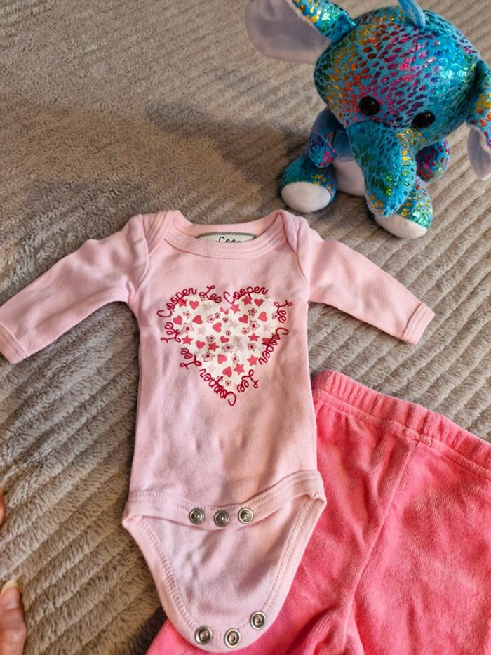 Ensemble body et pantalon velours fille naissance Lee Coopere - photo numéro 5