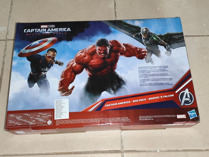Pack 3 Figurines Captain America Brave New World Marvel Avengers Neuf - photo numéro 2