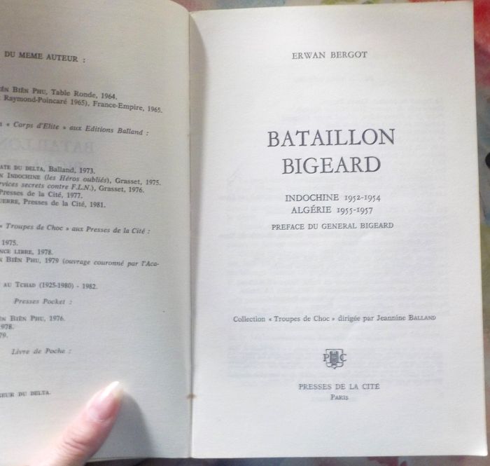 BATAILLON BIGEARD par Erwan BERGOT Ed. Presses de la Cité - photo numéro 6