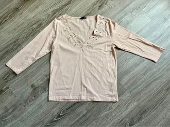 T-shirt manche 3/4 rose pale Etam