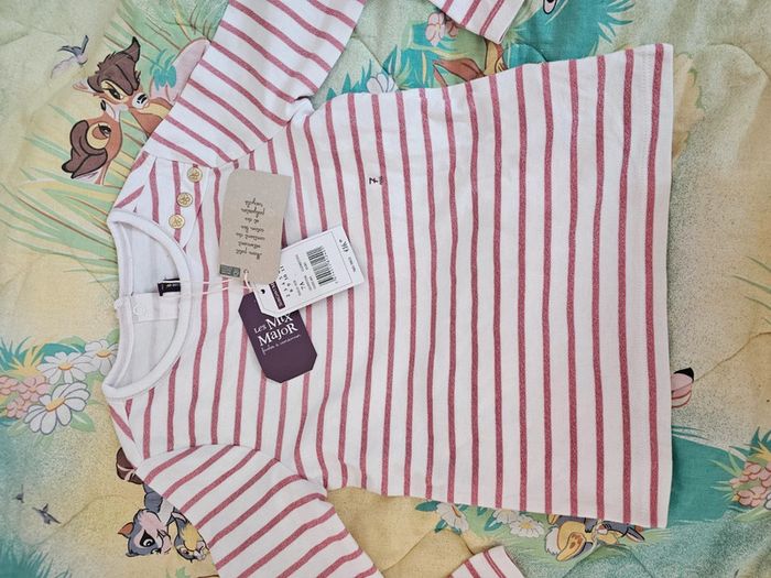 Tee shirt manche longue rayures sergent major - photo numéro 7