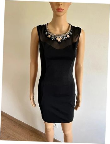 Robe noire sans manches avec strass Soky & Soka taille S jamais portée