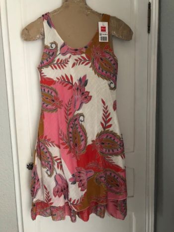 Robe à bretelles imprimée 100% coton « zamba » T 44 NEUVE