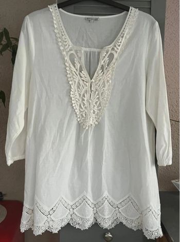 tunique avec tulle et broderie