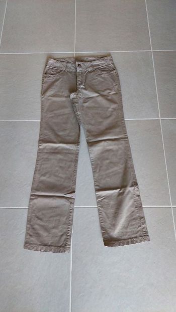 Pantalon droit brun Kiabi taille M / 38