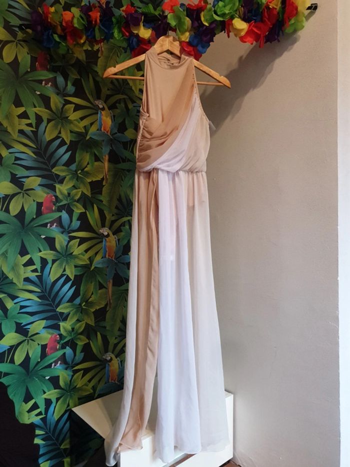Robe body camaieu de beiges