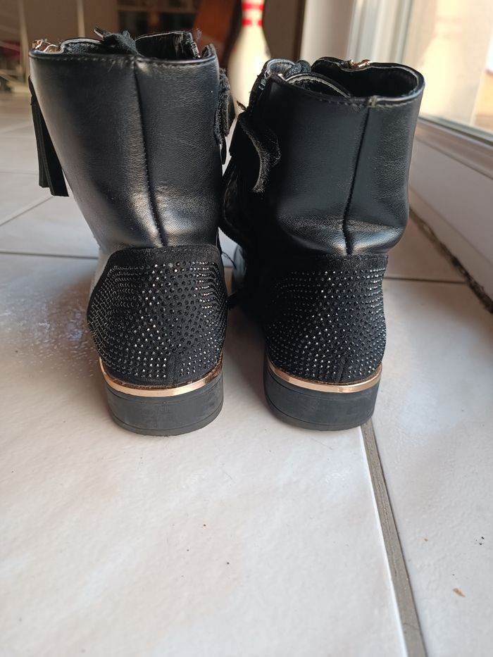 Bottines à strass fille T 34 - photo numéro 3