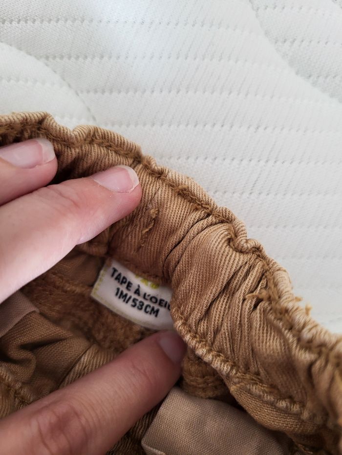 Jean camel Tape à l'œil - NEUF - photo numéro 2