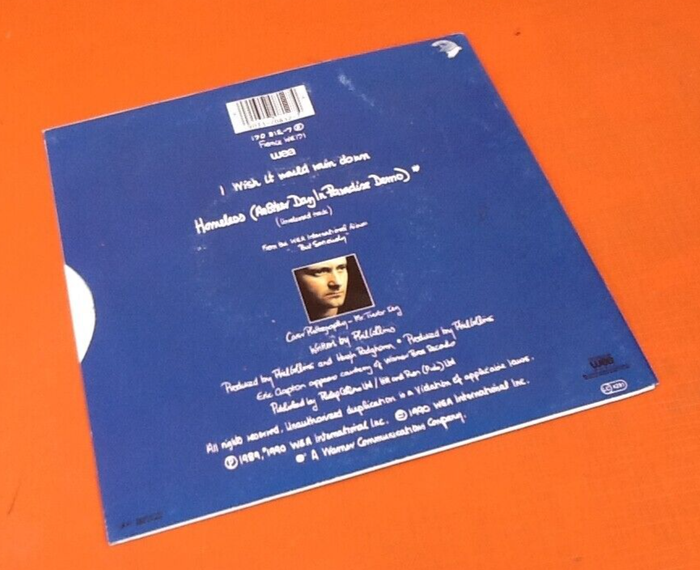 Vinyle 45 tours Phil Collins I wish it would rain down (1989) - photo numéro 3