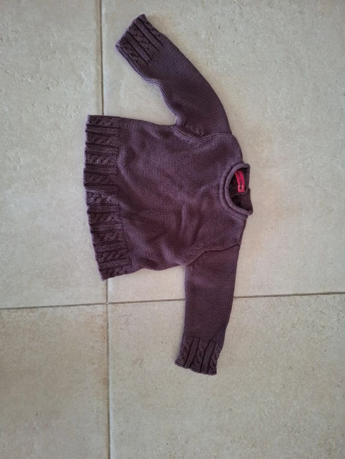 Pull violet 12 mois - photo numéro 2