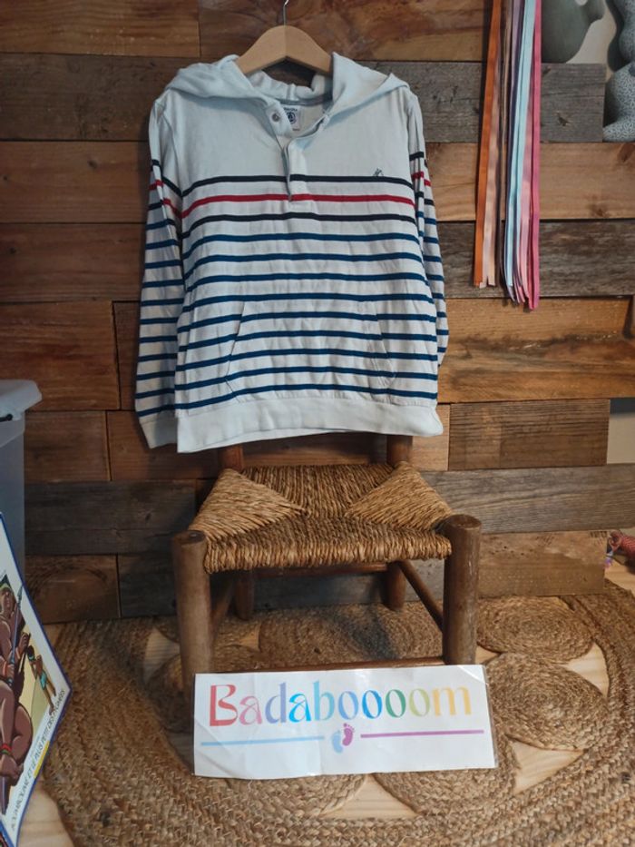 Sweat léger petit bateau 6/8 ans tbe