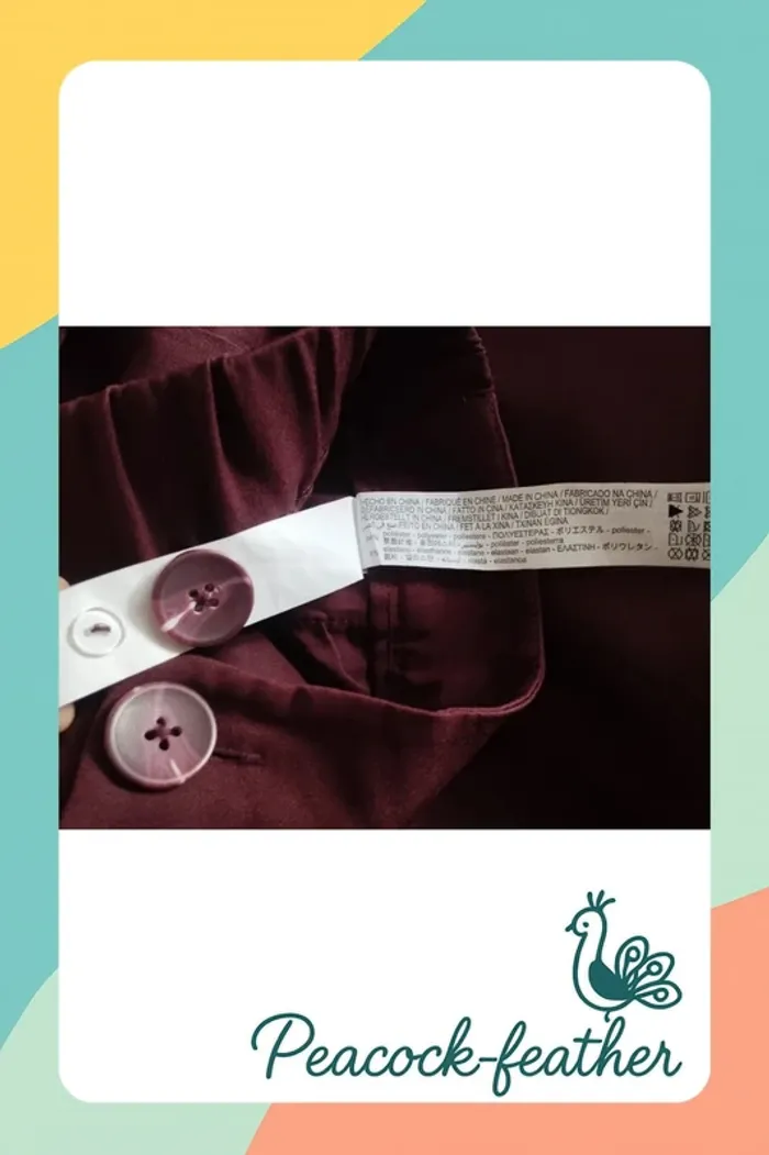 Pantalon large stradivarius bordeaux neuf étiqueté 44 - photo numéro 10