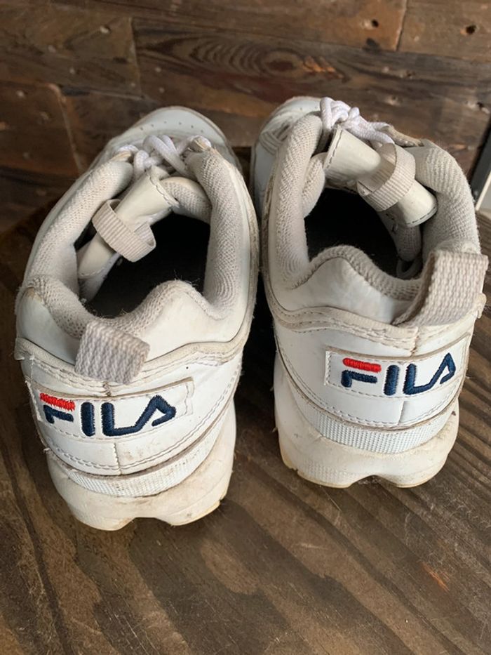 Baskets Fila T39 blanche - photo numéro 3