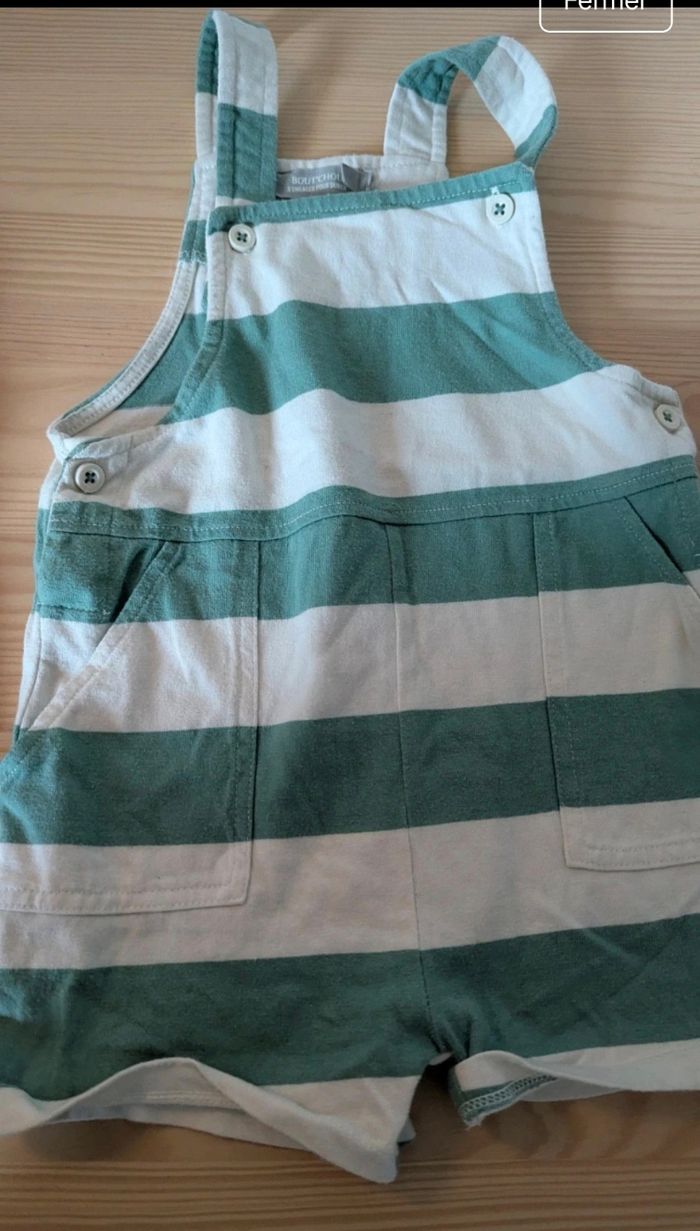 Lot 3 salopettes ete 24 mois bout'chou + petit bateau - photo numéro 3