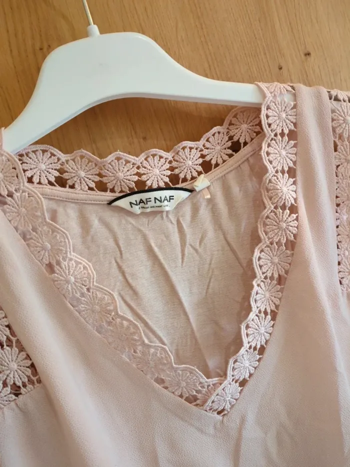 Blouse Naf Naf en rose clair xs - photo numéro 5