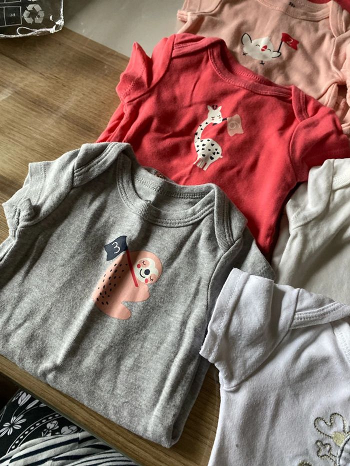 Lot de 8 body 3 mois manches courtes la redoute - photo numéro 4