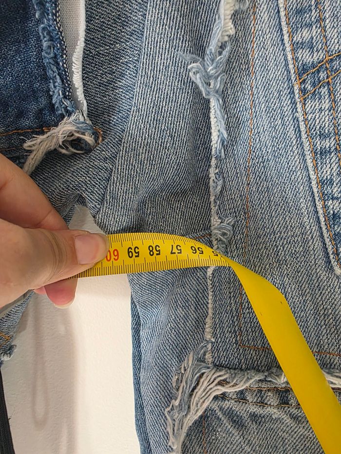 Veste en jeans custom y2k handmade denim inserts - photo numéro 10