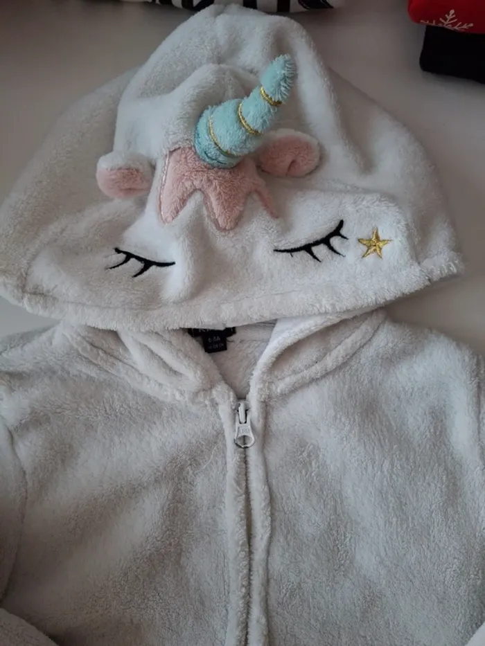Gilet veste moumoute licorne - photo numéro 3