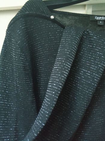 Tee shirt noir argent