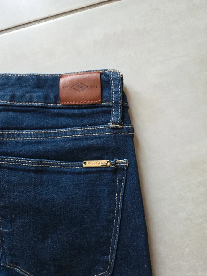 Jeans Tommy hilfiger tribeca skinny crop bleu - photo numéro 4