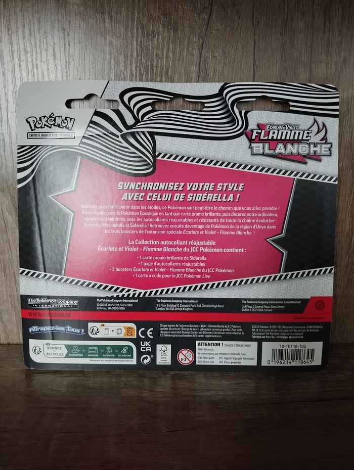 Pokémon tripack flamme Blanche Siderella - photo numéro 2