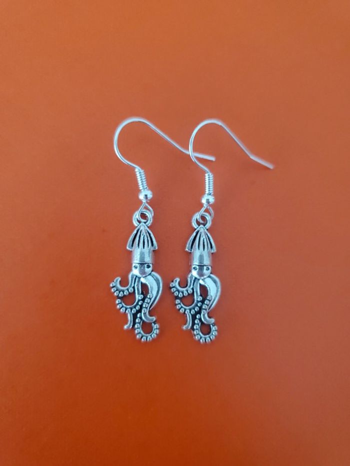 Boucles d'oreilles poulpe meduse