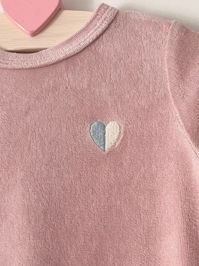 Dors-bien / pyjama en velours (coton majoritaire) taille 6 mois Bout'Chou de chez Monoprix - photo numéro 2